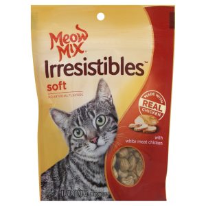 Meow Mix Irresistibles, Soft Cat Treats With White Meat Chicken, 3-Ounce Bag