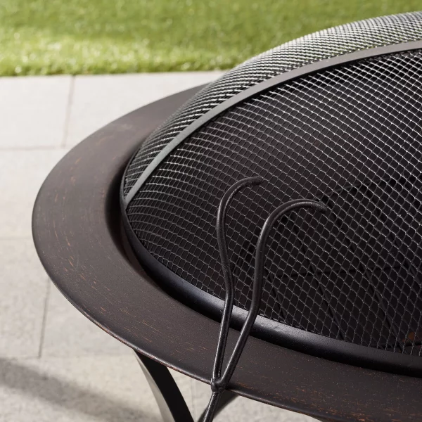 Mainstays 26" Metal Round Outdoor Wood-Burning Fire Pit