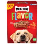Milk-Bone Flavor Snacks Large Dog Biscuits, Flavored Crunchy Dog Treats, 60 oz.