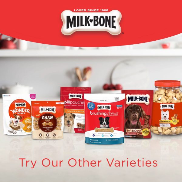 Milk-Bone Flavor Snacks Large Dog Biscuits, Flavored Crunchy Dog Treats, 60 oz.