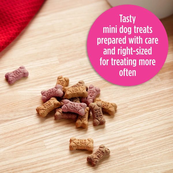 Milk-Bone Flavor Snacks Mini Dog Biscuits, Flavored Crunchy Dog Treats,15 oz.