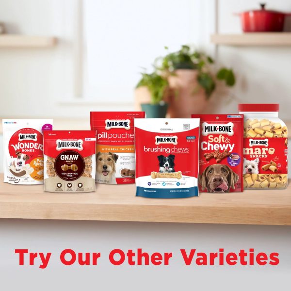 Milk-Bone Flavor Snacks Mini Dog Biscuits, Flavored Crunchy Dog Treats,15 oz.