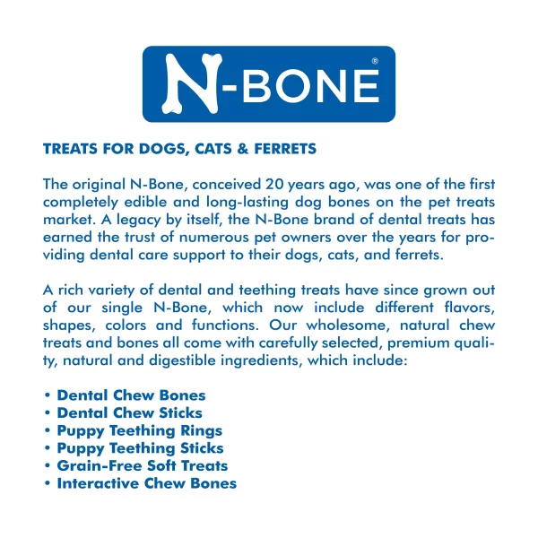 N-Bone® Puppy Teething Rings Chicken Flavor, 10 Treats, 12oz, Dried Chew Treats for Dogs