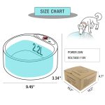 NAMSAN Heated Pet Bowl Dog Water Thermal-Bowl Heating Water Dish Feeder for Dogs, Cats, Rabbits, Chickens, Ducks