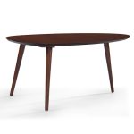 Noble House Mid-Century Modern Wood Rectangle Coffee Table, Walnut