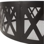 Pleasant Hearth OFW884FR Outdoor Lattice Wood Burning Fire Pit Ring