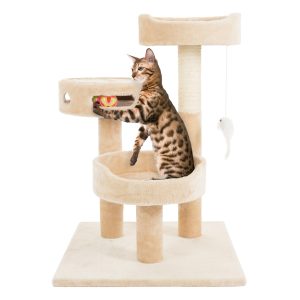 PETMAKER 27.5-in Cat Tree & Condo Scratching Post Tower