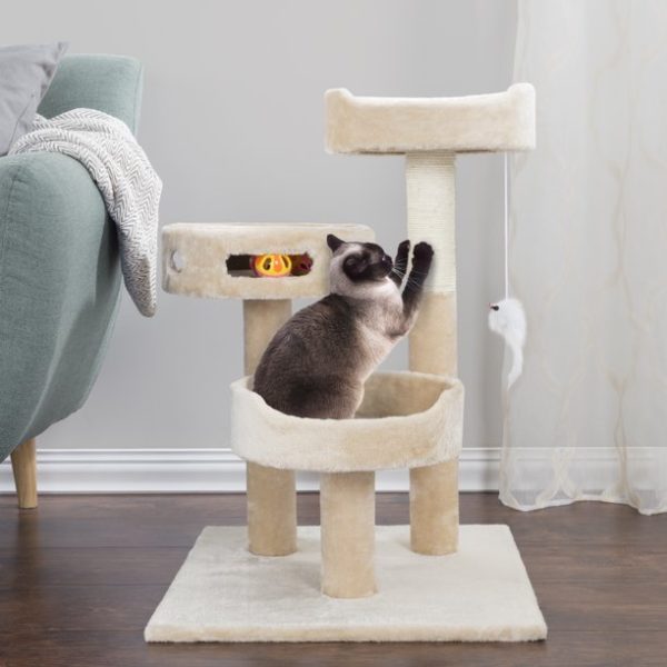 PETMAKER 27.5-in Cat Tree & Condo Scratching Post Tower