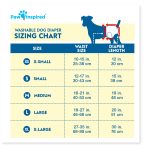 Paw Inspired 3ct Washable Female Dog Diapers, Doggie Doggy Diapers, Puppy Diapers for Female Dog Heat | Reusable Pet Diapers for Female Dogs, Cat Diapers (Assorted (White Lining), X-Small)