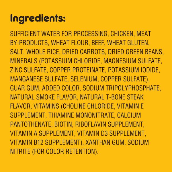 Pedigree Choice Cuts in Gravy Adult Canned Wet Dog Food Steak & Vegetable Flavor, 13.2 oz. Cans