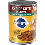 Pedigree Choice Cuts in Gravy Adult Canned Wet Dog Food Steak & Vegetable Flavor, 13.2 oz. Cans