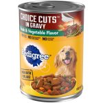 Pedigree Choice Cuts in Gravy Adult Canned Wet Dog Food Steak & Vegetable Flavor, 13.2 oz. Cans
