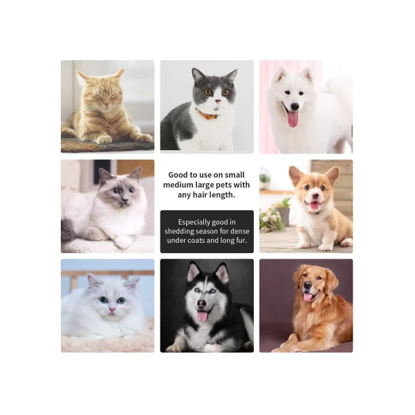 Pet Supply Self Cleaning Dog Brush & Cat Brush, Pet Grooming Brush and Comb Pet Hair Deshedding Brush Tool for Dogs and Cats with Short to Long Hair