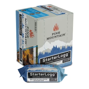 Pine Mountain ExtremeStart Wrapped Fire Starters, Firestarter for Wood Fires for Campfire, Fireplace, Wood Stove, Fire Pit, Indoor & Outdoor Use, 1 pack - 0.4 LBS