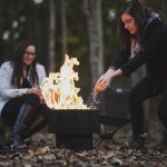 Blue Sky Outdoor Living Ridge Portable Steel Smokeless Fire Pit with Carrying Bag, Firewood and/or Wood Pellet Burning