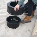 Blue Sky Outdoor Living Ridge Portable Steel Smokeless Fire Pit with Carrying Bag, Firewood and/or Wood Pellet Burning