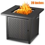 TACKLIFE Outdoor Heating, Propane Fire Pit Table, 28in 50,000 BTU - GFP01