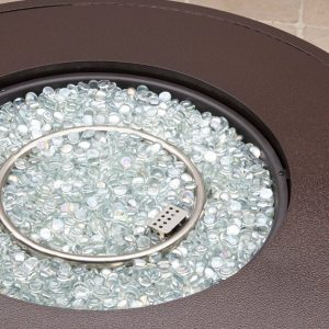 Propane Gas Fire Pit Table with Glass Beads Image 2