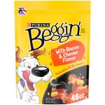 Purina Beggin' Bacon & Cheese Flavor Treats for Dogs, 48 oz Pouch