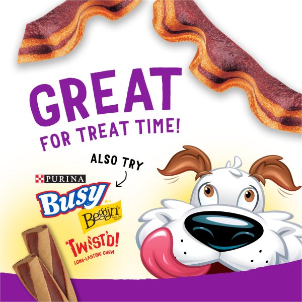 Purina Beggin' Bacon & Cheese Flavor Treats for Dogs, 48 oz Pouch