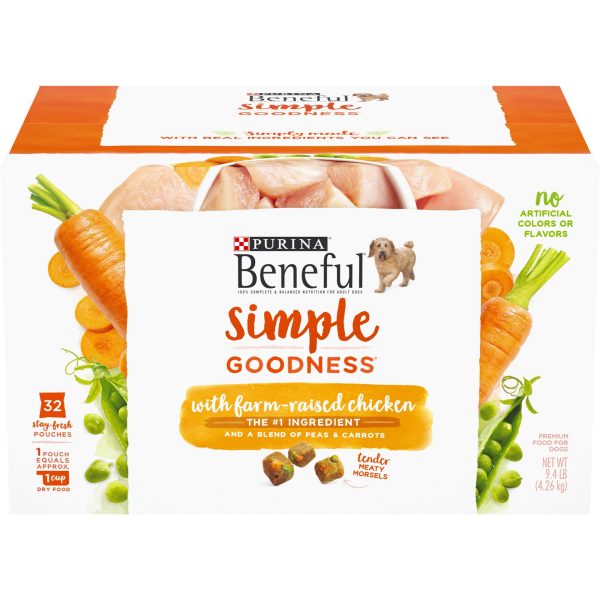 Purina Beneful Simple Goodness Dry Dog Food Farm Raised Chicken, 9.4 lb Box