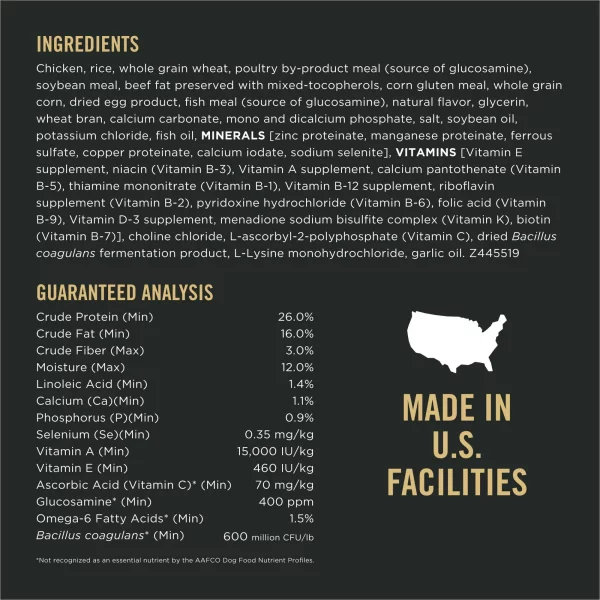 Purina Pro Plan Complete Essentials for Adult Dogs Chicken Rice, 35 lb Bag