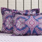 Mainstays Purple Medallion 8 Piece Bed in a Bag Comforter Set With Sheets, Queen