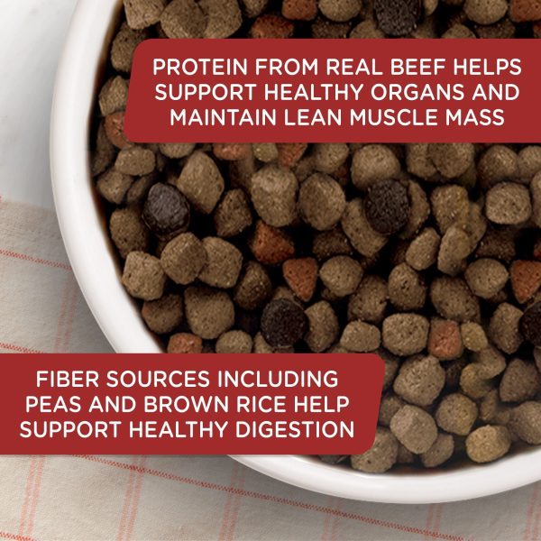 Rachael Ray Nutrish Natural Premium Dry Dog Food, Real Beef, Pea, & Brown Rice Recipe, 15.4 Lbs
