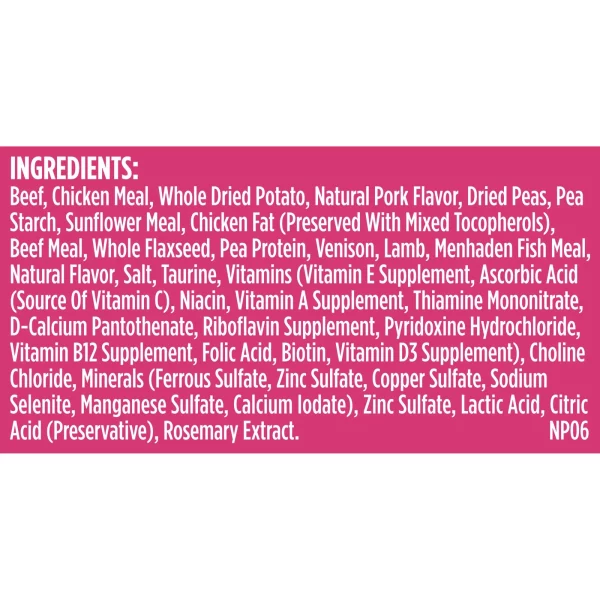 Rachael Ray Nutrish PEAK Protein Open Prairie Recipe With Beef, Venison & Lamb, Dry Dog Food, 4 lb. Bag
