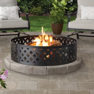 36" Round Metal and Steel Fire Ring, by Mainstays