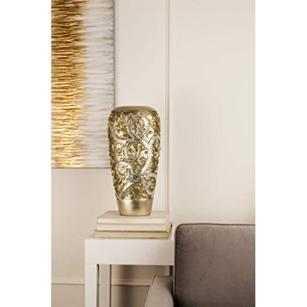SILVER VINE VASE