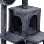 SMILE MART 51" Cat Tree with Hammock and Scratching Post Tower, Dark Gray