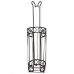 Home Basics Scroll Design Toilet Paper Holder and Dispenser, Bronze