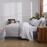 Mainstays Silver 8 Piece Bed in a Bag Comforter Set With Sheets, Queen