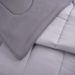Mainstays Silver 8 Piece Bed in a Bag Comforter Set With Sheets, Queen