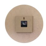 Stonebriar 14" Blue Analog Round Coastal Battery Operated Wall Clock