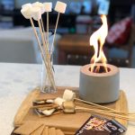 Tabletop Fireplace - Personal Fireplace,Concrete Fire Pit Rubbing Alcohol Indoor Fire Bowl Indoor Smores Maker Mini Fire Pit