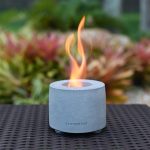 Tabletop Fireplace - Personal Fireplace,Concrete Fire Pit Rubbing Alcohol Indoor Fire Bowl Indoor Smores Maker Mini Fire Pit