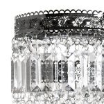 Tadpoles Faux-Crystal & Chrome Queen's Crown Pendant Light Shade