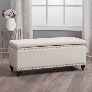 Tatiana Fabric Storage Indoor Bench