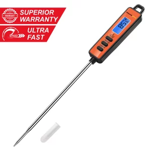 ThermoPro TP01A Digital Meat Thermometer with Long Probe Instant Read Food Cooking Thermometer For Grilling BBQ Smoker Grill Kitchen Oil Candy Thermometer