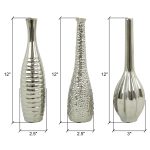 Tianna Silver Vases (Set of 3)