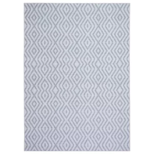 Wanda June Home Diamond Washable Area Rug, Light Grey, 3'9" x 5'5" by Miranda Lambert