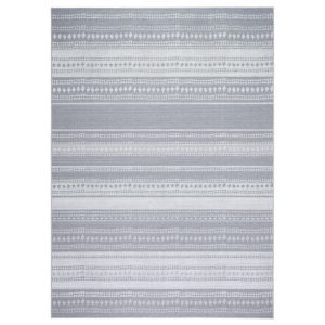 Wanda June Home Stripe Washable Area Rug, Light Grey, 3'9" x 5'5" by Miranda Lambert