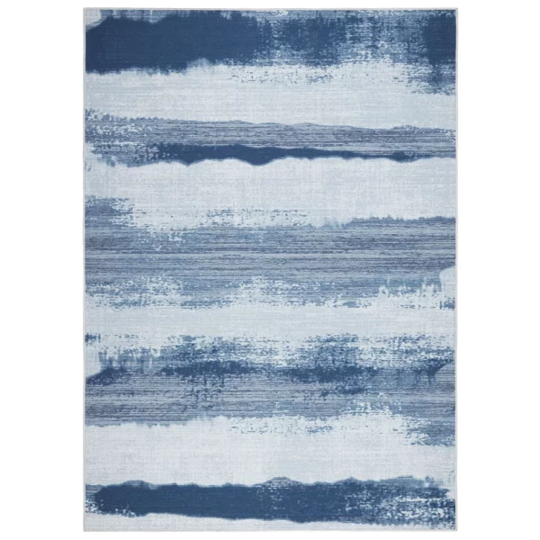 Wanda June Home Tie Dye Washable Area Rug, Grey, 3'9" x 5'5" by Miranda Lambert