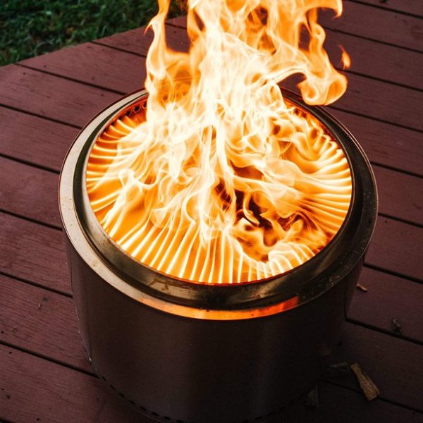 Solo Stove Ranger 2.0, Smokeless Fire Pit | Wood Burning Fireplaces with Removable Ash Pan, Portable Outdoor Firepit - Ideal for Camping, Stainless Steel, H: 12.5 in x Dia: 12.5 in, 15 lbs