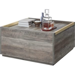 YITAHOME Square Coffee Table with Storage Image 2
