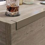 YITAHOME Square Coffee Table with Storage, Coffee Tables for Living Room, Large Table with Drawers for Bedroom,Gold Metal Handle,Grey Wash