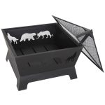 ZENSTYLE Barrone Fire Pit Outdoor Patio Stove Firepit Brazier Fireplace