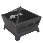 ZENSTYLE Barrone Fire Pit Outdoor Patio Stove Firepit Brazier Fireplace